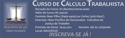 curso clculo trabalhista